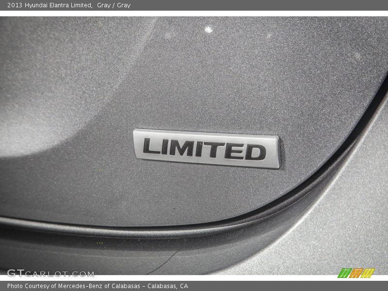 Gray / Gray 2013 Hyundai Elantra Limited