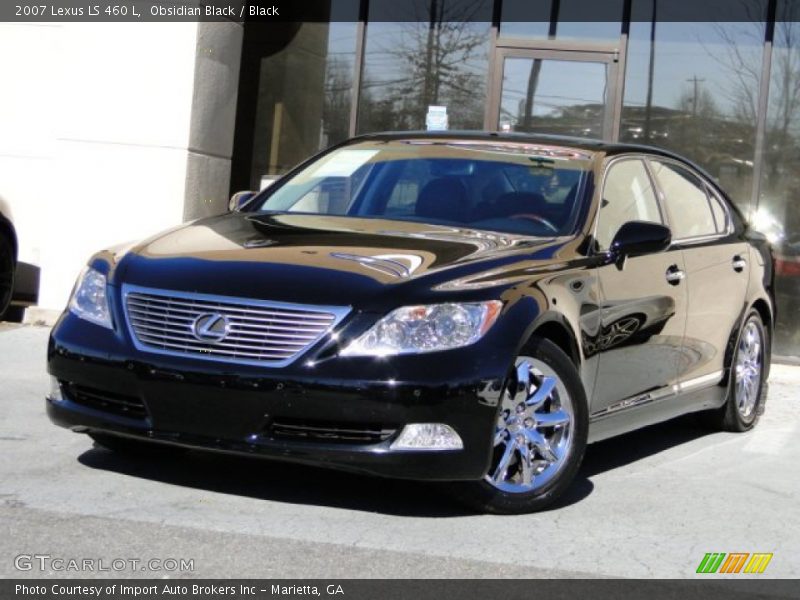 Obsidian Black / Black 2007 Lexus LS 460 L