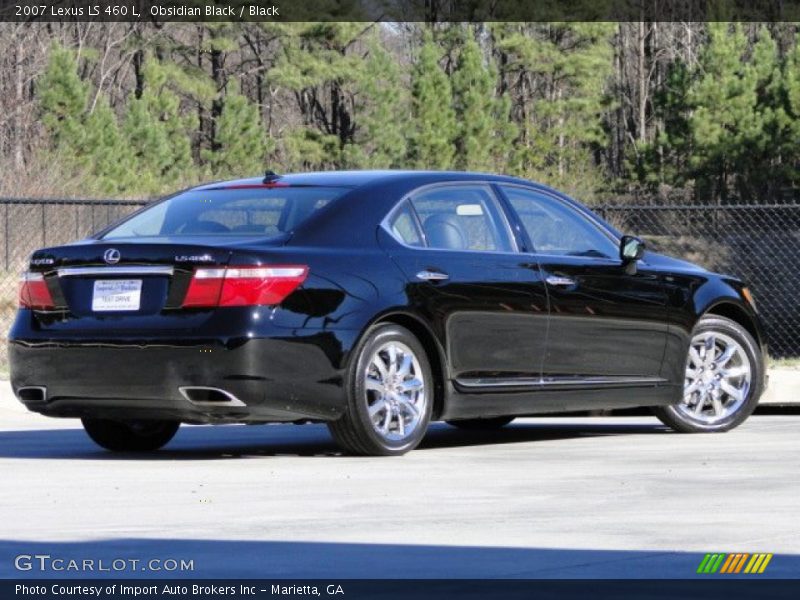 Obsidian Black / Black 2007 Lexus LS 460 L