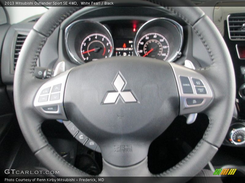 White Pearl / Black 2013 Mitsubishi Outlander Sport SE 4WD