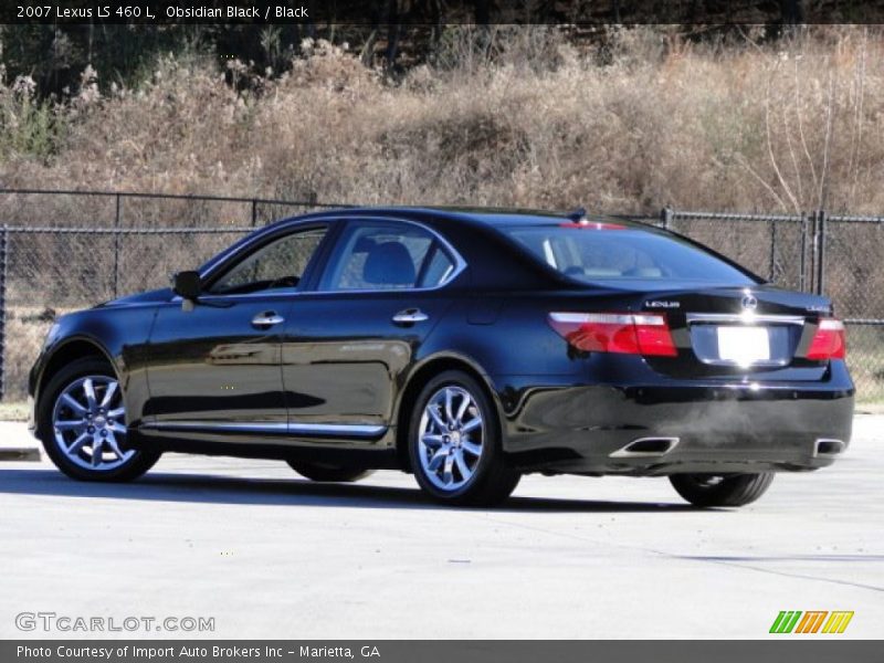 Obsidian Black / Black 2007 Lexus LS 460 L