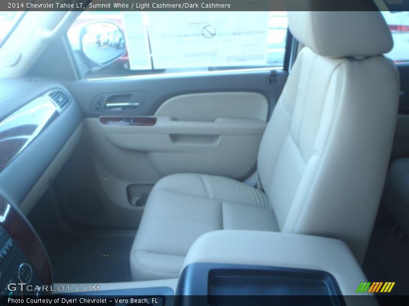 Summit White / Light Cashmere/Dark Cashmere 2014 Chevrolet Tahoe LT