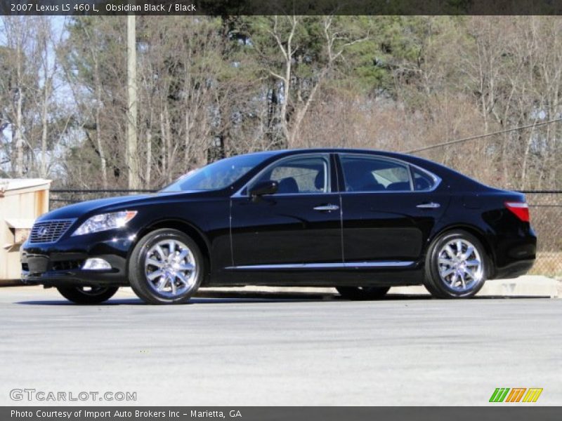 Obsidian Black / Black 2007 Lexus LS 460 L
