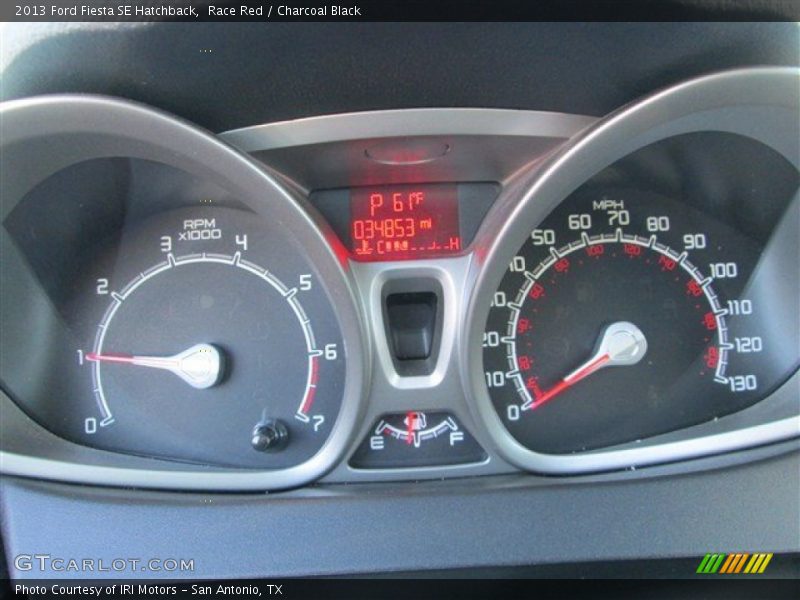 Race Red / Charcoal Black 2013 Ford Fiesta SE Hatchback