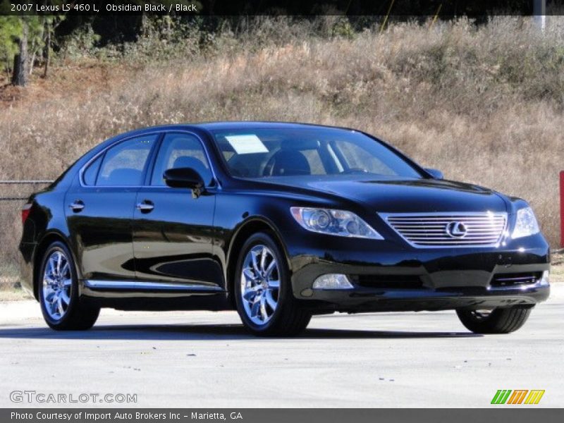 Obsidian Black / Black 2007 Lexus LS 460 L
