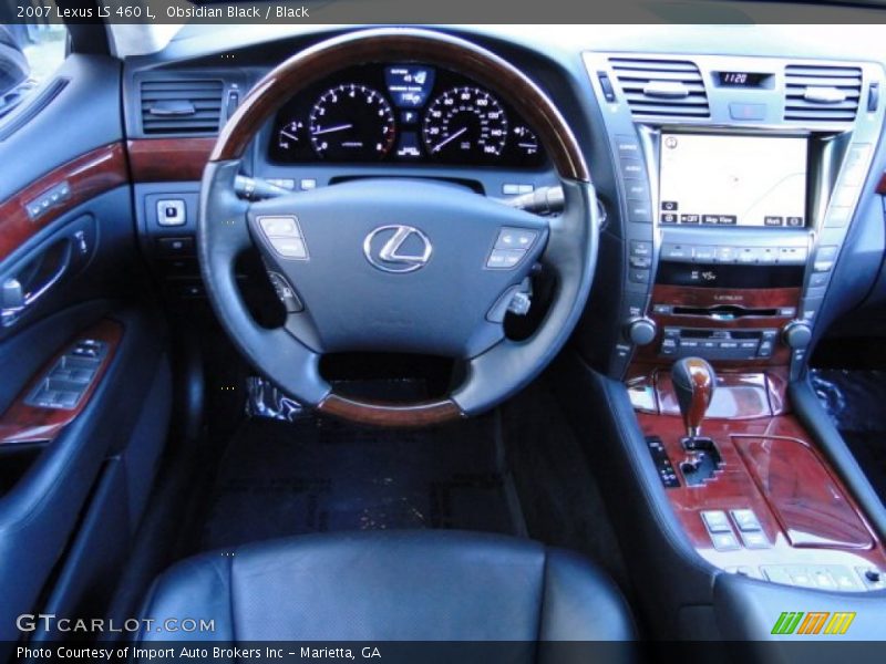 Obsidian Black / Black 2007 Lexus LS 460 L