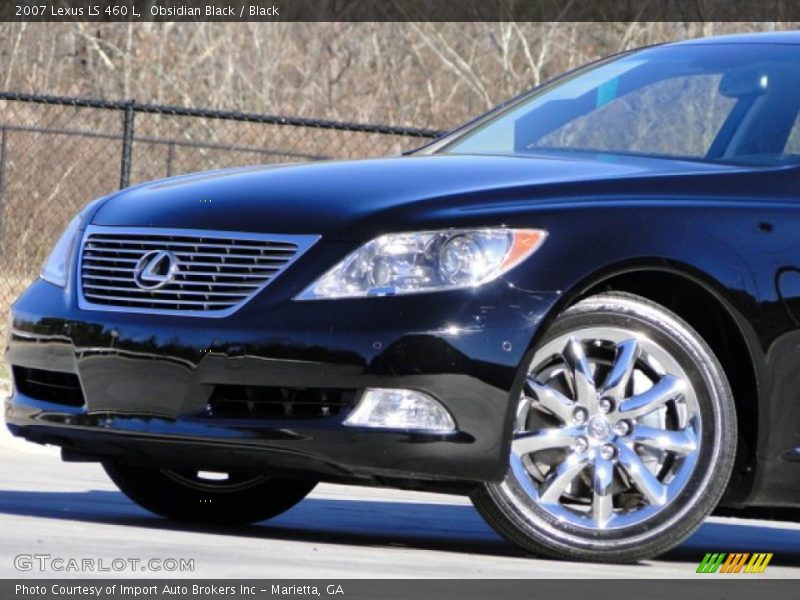 Obsidian Black / Black 2007 Lexus LS 460 L