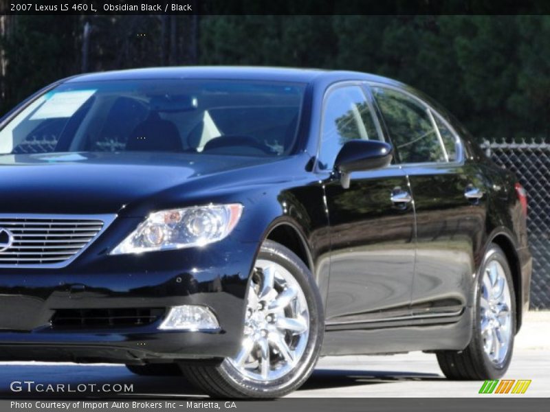 Obsidian Black / Black 2007 Lexus LS 460 L