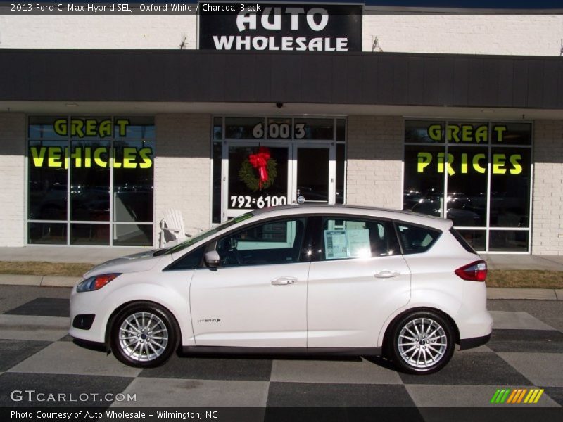 Oxford White / Charcoal Black 2013 Ford C-Max Hybrid SEL