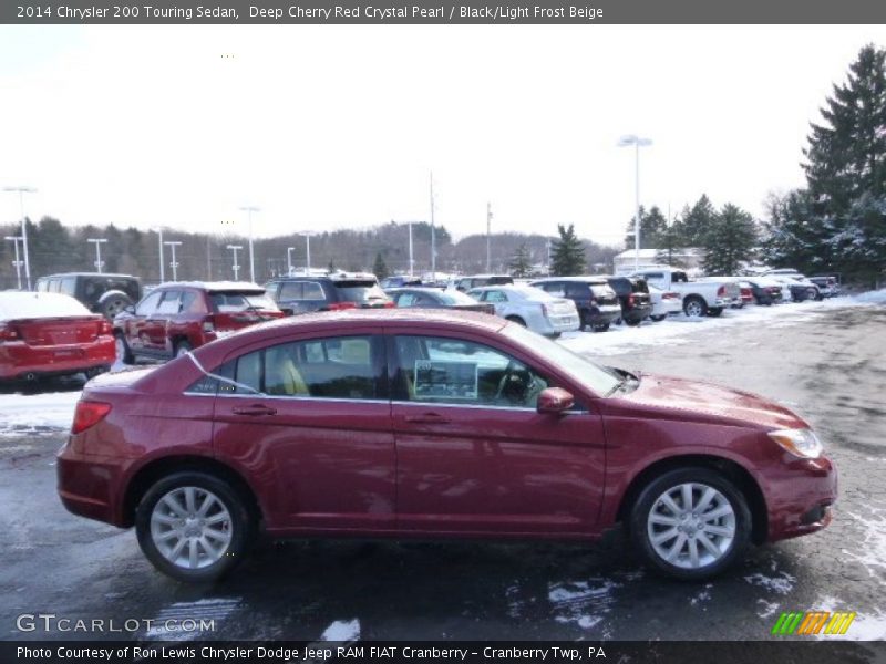 Deep Cherry Red Crystal Pearl / Black/Light Frost Beige 2014 Chrysler 200 Touring Sedan