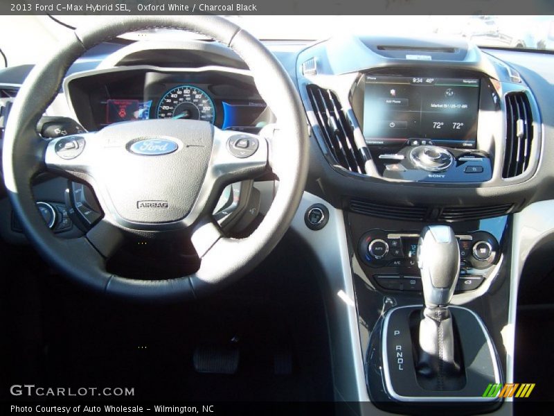 Oxford White / Charcoal Black 2013 Ford C-Max Hybrid SEL