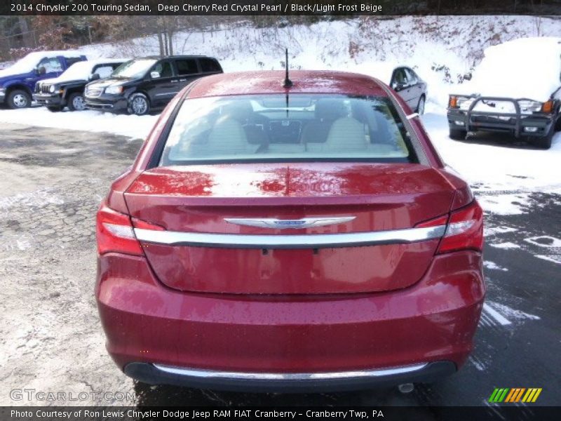 Deep Cherry Red Crystal Pearl / Black/Light Frost Beige 2014 Chrysler 200 Touring Sedan
