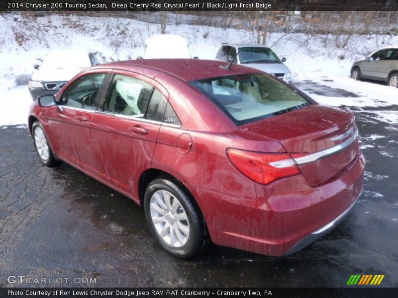 Deep Cherry Red Crystal Pearl / Black/Light Frost Beige 2014 Chrysler 200 Touring Sedan