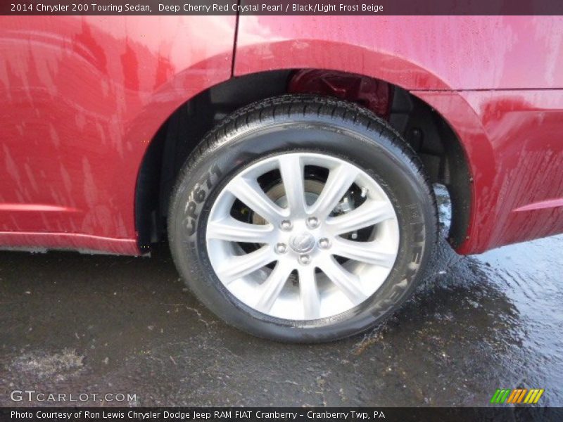 Deep Cherry Red Crystal Pearl / Black/Light Frost Beige 2014 Chrysler 200 Touring Sedan