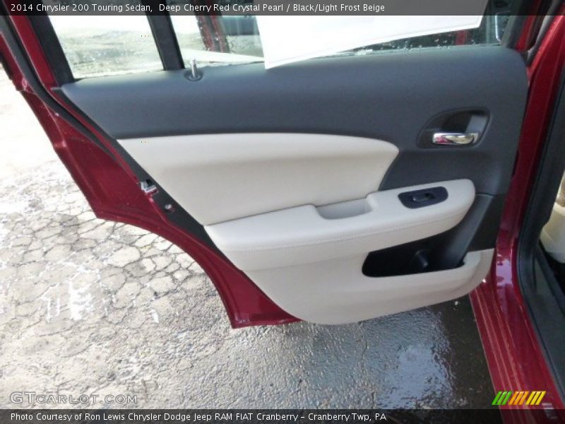 Deep Cherry Red Crystal Pearl / Black/Light Frost Beige 2014 Chrysler 200 Touring Sedan