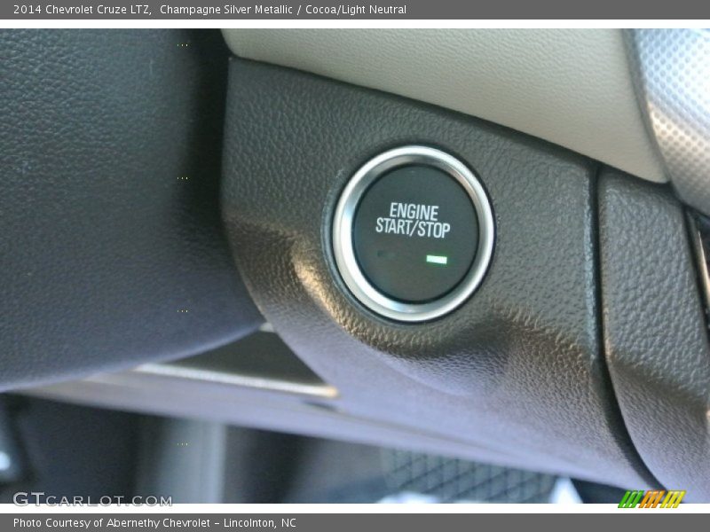 Champagne Silver Metallic / Cocoa/Light Neutral 2014 Chevrolet Cruze LTZ