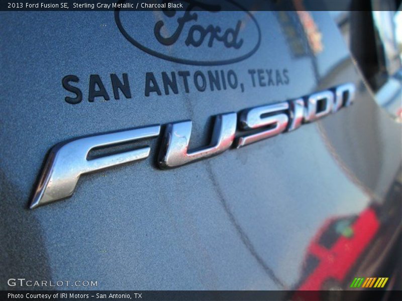 Sterling Gray Metallic / Charcoal Black 2013 Ford Fusion SE