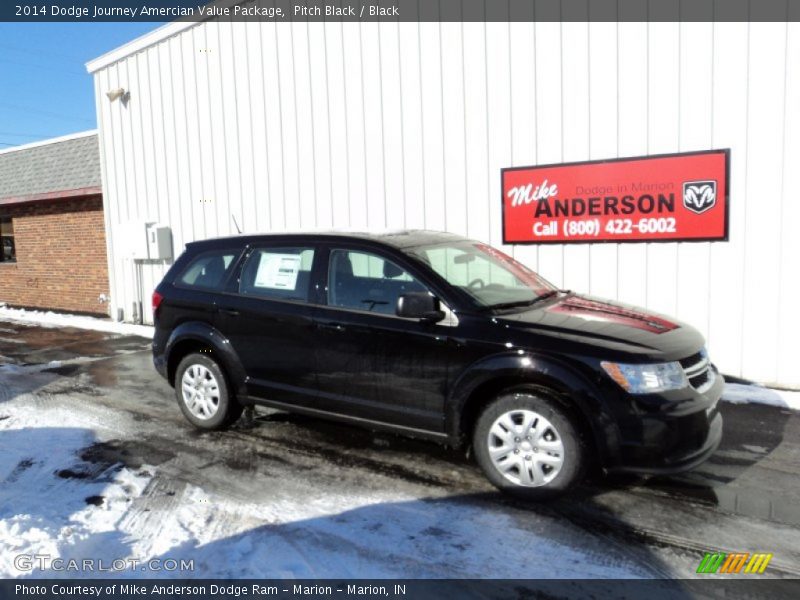 Pitch Black / Black 2014 Dodge Journey Amercian Value Package