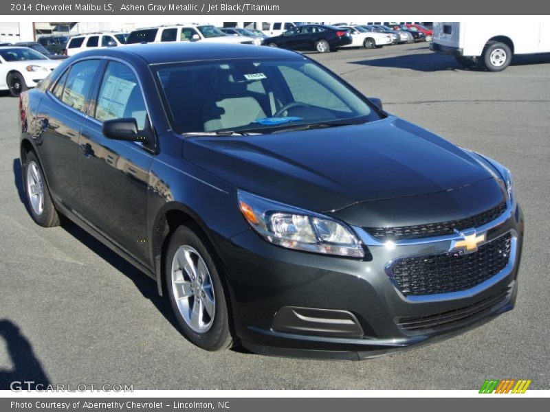 Ashen Gray Metallic / Jet Black/Titanium 2014 Chevrolet Malibu LS