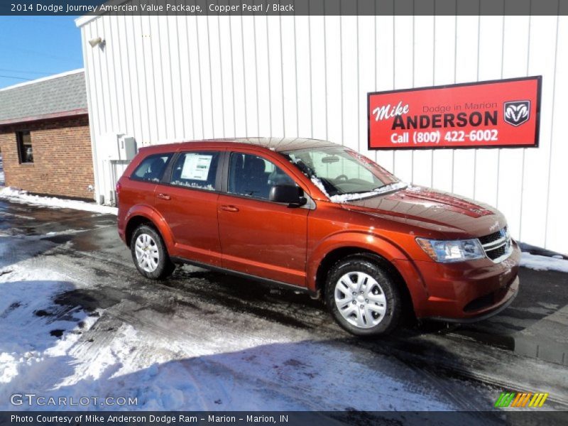 Copper Pearl / Black 2014 Dodge Journey Amercian Value Package