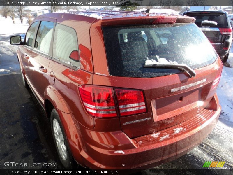 Copper Pearl / Black 2014 Dodge Journey Amercian Value Package