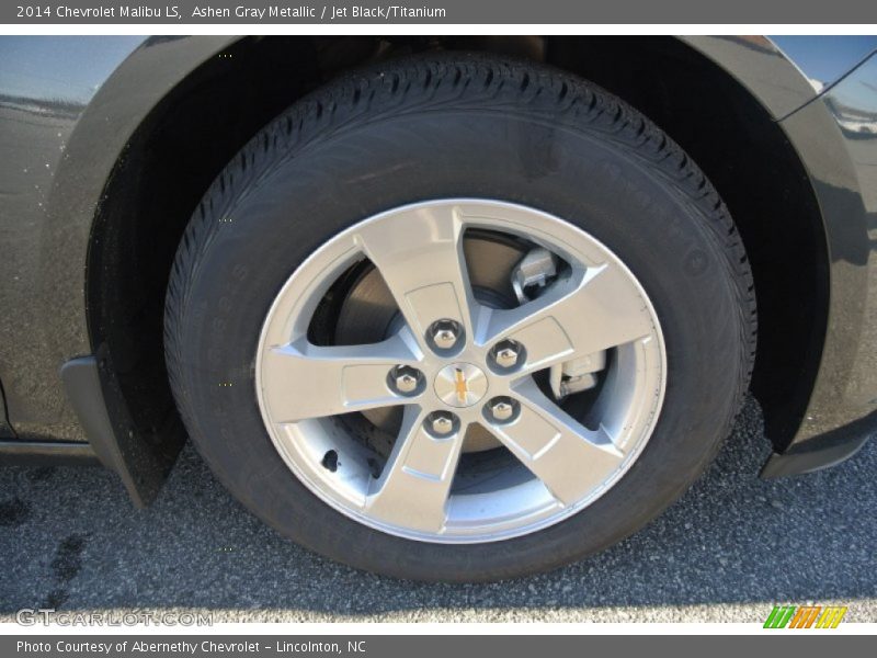 Ashen Gray Metallic / Jet Black/Titanium 2014 Chevrolet Malibu LS