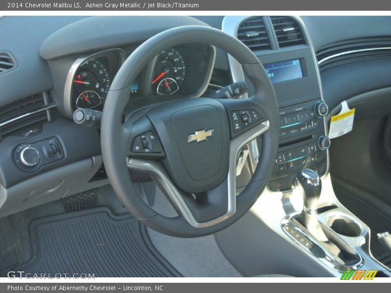 Ashen Gray Metallic / Jet Black/Titanium 2014 Chevrolet Malibu LS