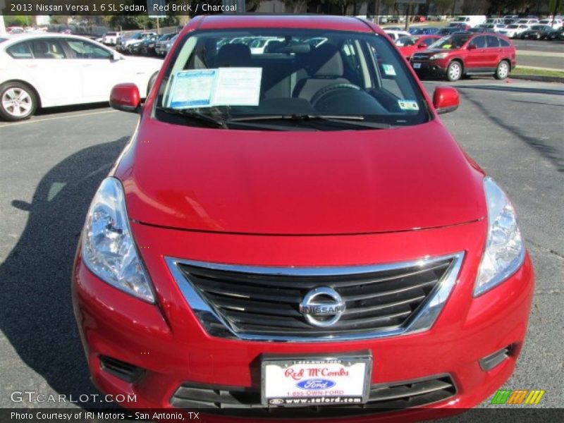 Red Brick / Charcoal 2013 Nissan Versa 1.6 SL Sedan