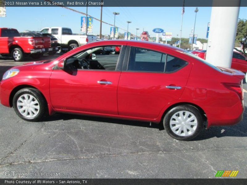 Red Brick / Charcoal 2013 Nissan Versa 1.6 SL Sedan