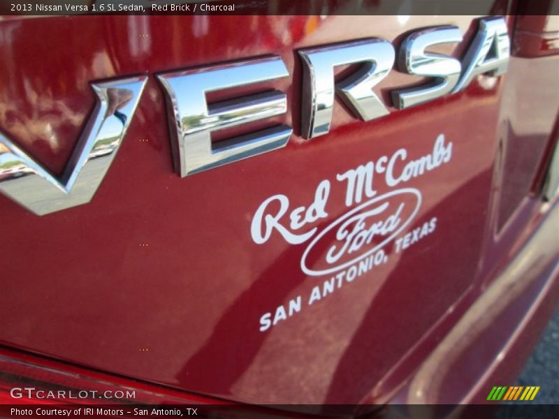 Red Brick / Charcoal 2013 Nissan Versa 1.6 SL Sedan