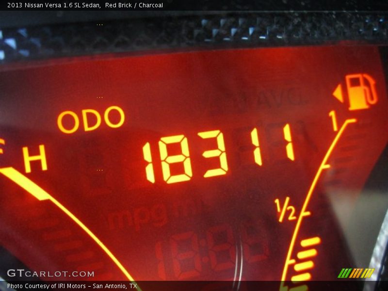 Red Brick / Charcoal 2013 Nissan Versa 1.6 SL Sedan