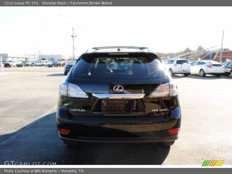 Obsidian Black / Parchment/Brown Walnut 2010 Lexus RX 350