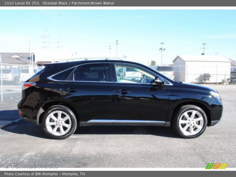 Obsidian Black / Parchment/Brown Walnut 2010 Lexus RX 350