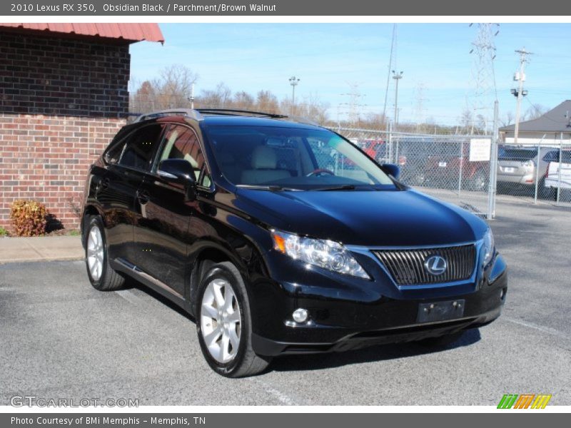 Obsidian Black / Parchment/Brown Walnut 2010 Lexus RX 350