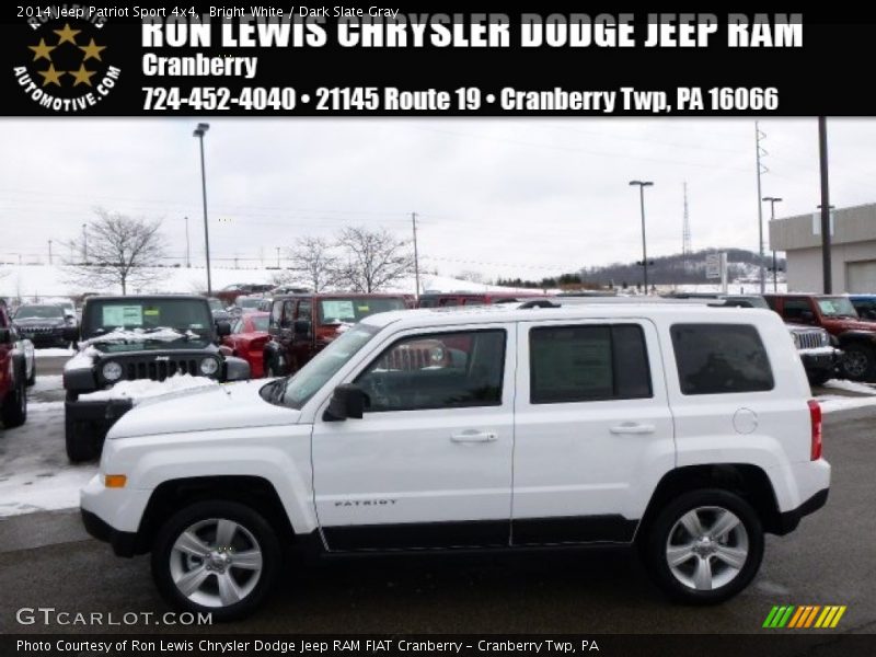 Bright White / Dark Slate Gray 2014 Jeep Patriot Sport 4x4