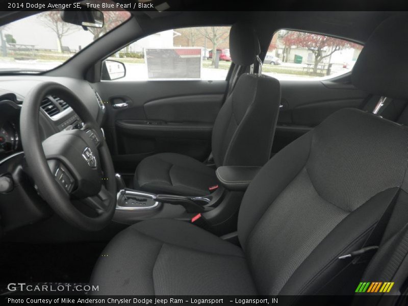 True Blue Pearl / Black 2014 Dodge Avenger SE