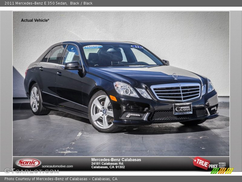 Black / Black 2011 Mercedes-Benz E 350 Sedan