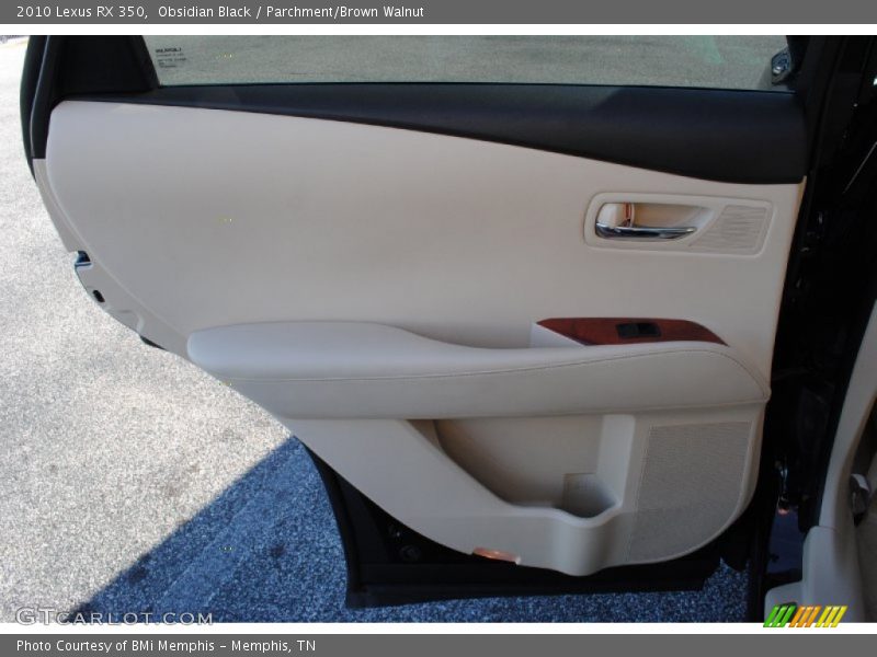 Obsidian Black / Parchment/Brown Walnut 2010 Lexus RX 350