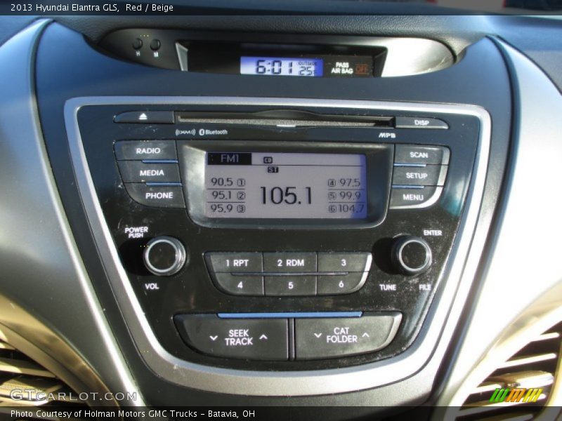 Red / Beige 2013 Hyundai Elantra GLS