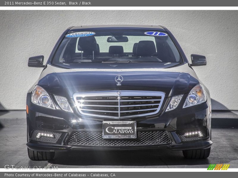 Black / Black 2011 Mercedes-Benz E 350 Sedan
