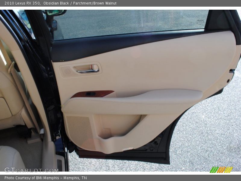 Obsidian Black / Parchment/Brown Walnut 2010 Lexus RX 350