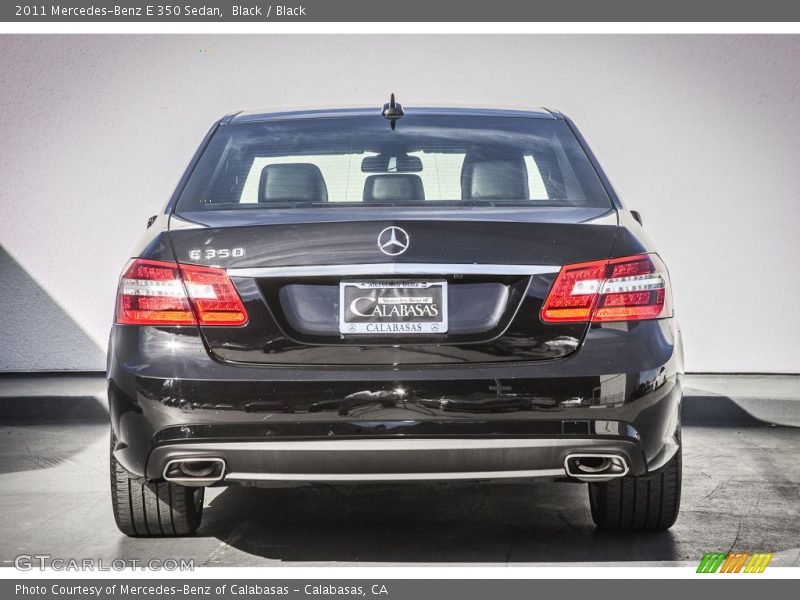 Black / Black 2011 Mercedes-Benz E 350 Sedan
