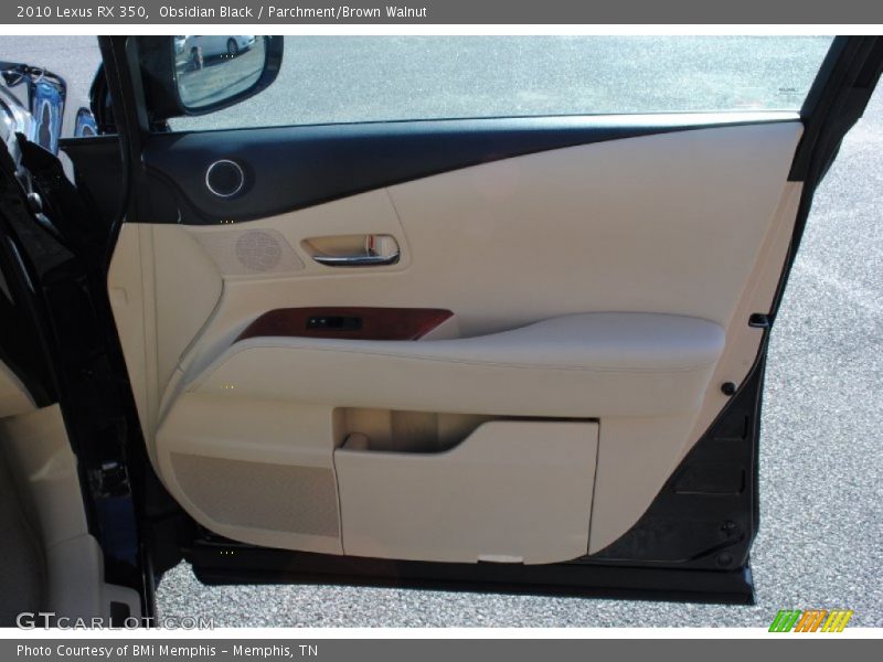 Obsidian Black / Parchment/Brown Walnut 2010 Lexus RX 350
