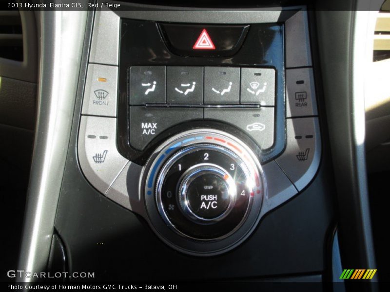 Red / Beige 2013 Hyundai Elantra GLS