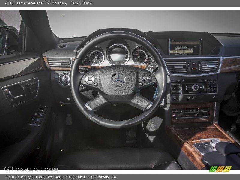 Black / Black 2011 Mercedes-Benz E 350 Sedan