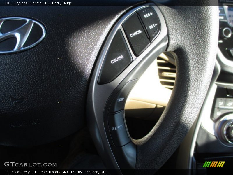 Red / Beige 2013 Hyundai Elantra GLS