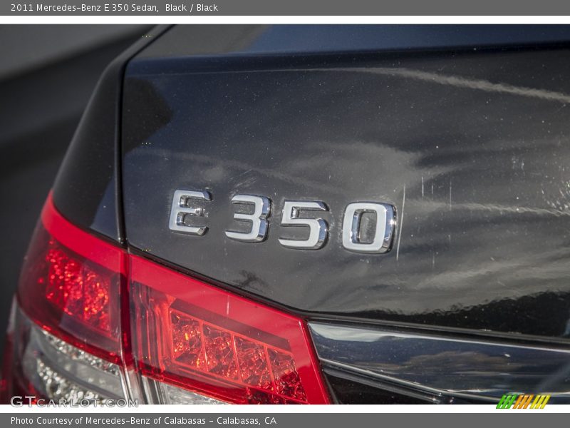 Black / Black 2011 Mercedes-Benz E 350 Sedan