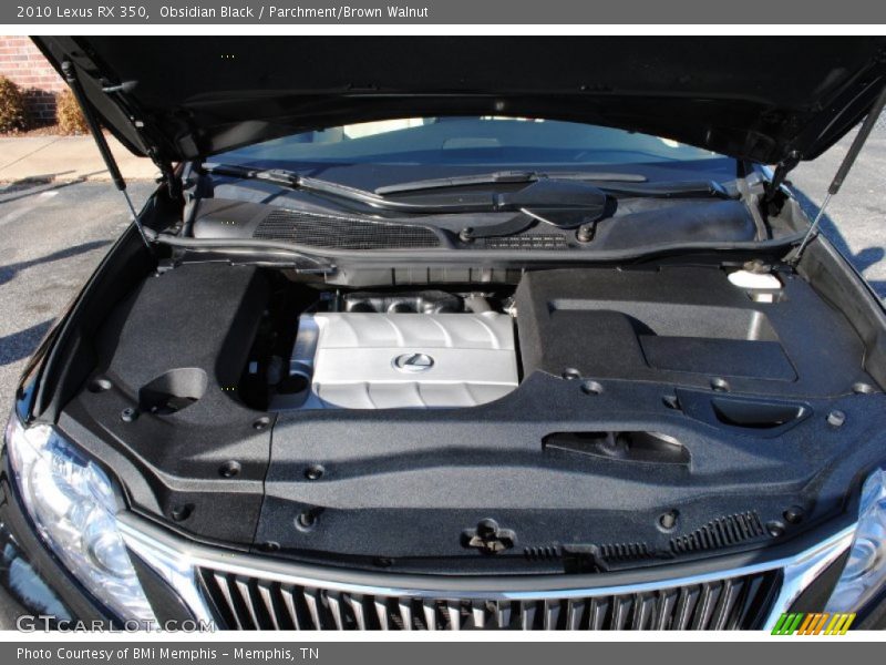 Obsidian Black / Parchment/Brown Walnut 2010 Lexus RX 350
