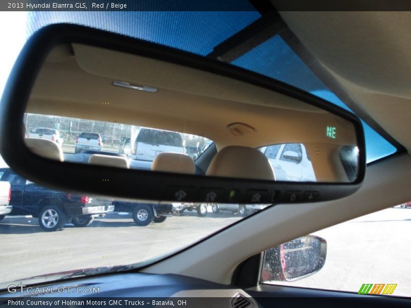 Red / Beige 2013 Hyundai Elantra GLS