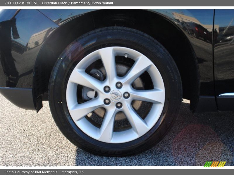 Obsidian Black / Parchment/Brown Walnut 2010 Lexus RX 350